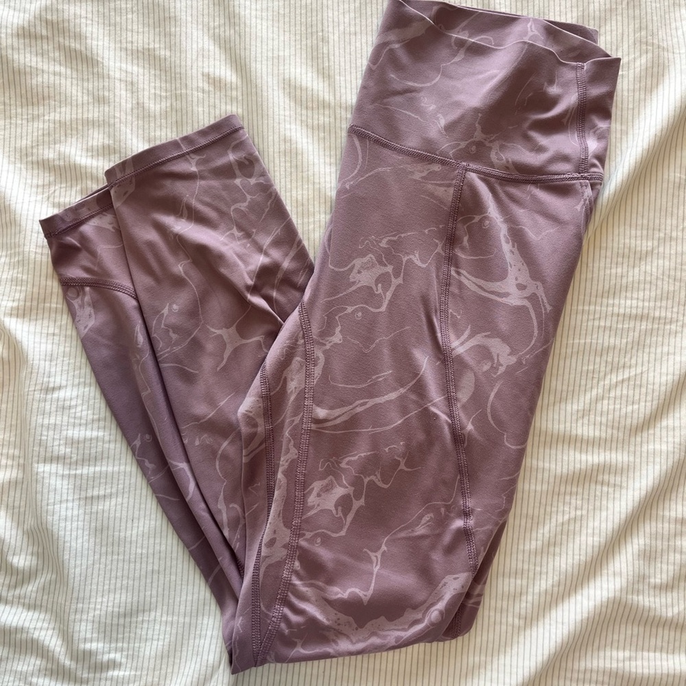 All in Motion Purple Patterned Leggings